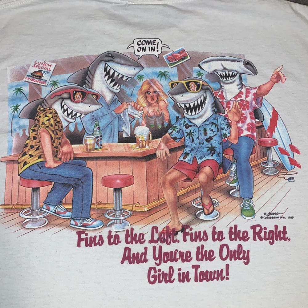 Vintage Jimmy Buffett lyric T-shirt 🦈